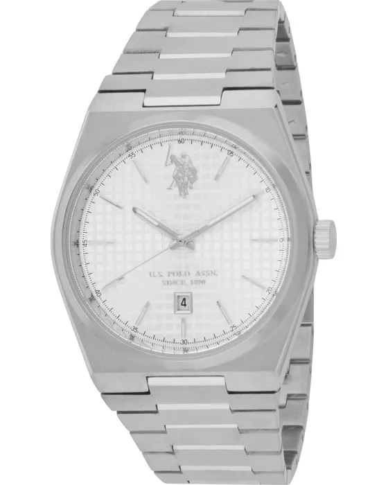 Male watch U.S. Polo Assn. James USP7250ST, Silver dial, Bracelet in Stainless Steel