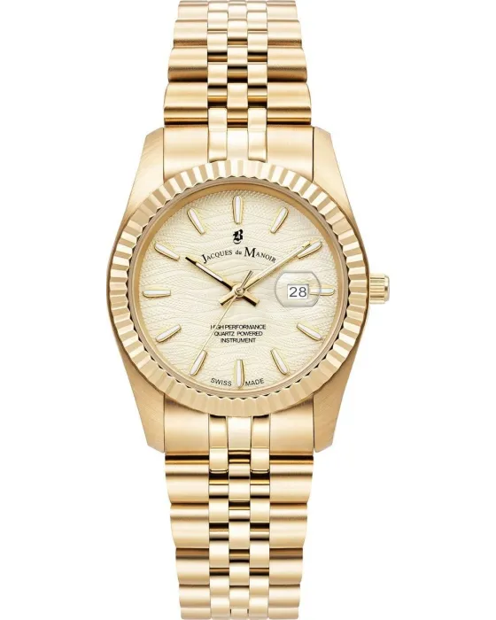 Women's watch Jacques du Manoir Inspiration Passion JWL01804, Gold dial, Bracelet in Stainless Steel