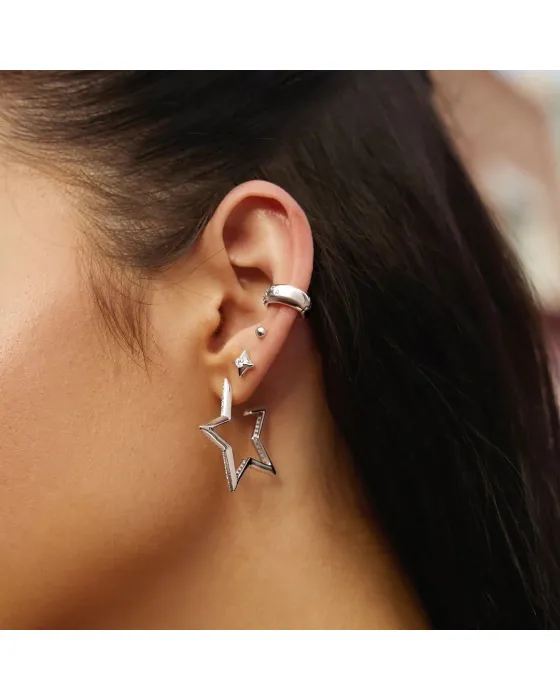 Σκουλαρίκια Ania Haie Sparkling Star Stud E064-02H - 