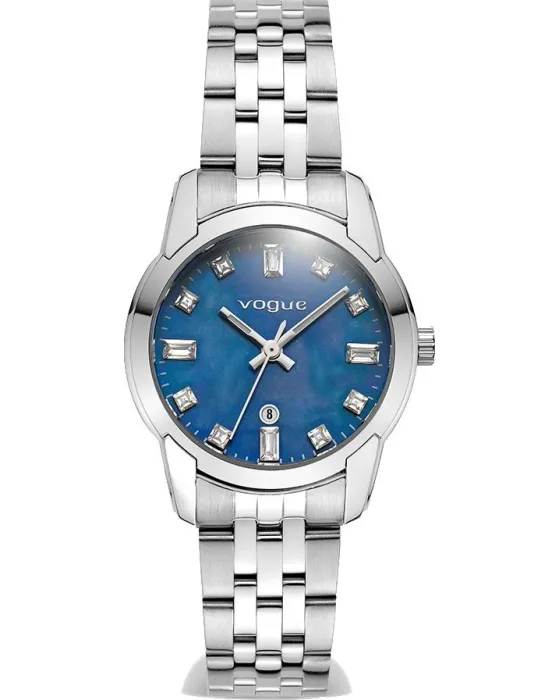 Γυναικείο ρολόι Vogue Lydia 2020616583, Μπλε / Φίλντισι καντράν, Μπρασελέ από Ανοξείδωτο ατσάλι
