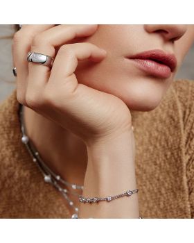 Βραχιόλι Ania Haie Multi Station Round Stone Chain Bracelet B066-05H - 