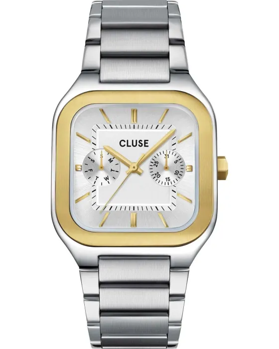 Men's watch Cluse Quadrus CW26201, Silver dial, Bracelet in Stainless Steel