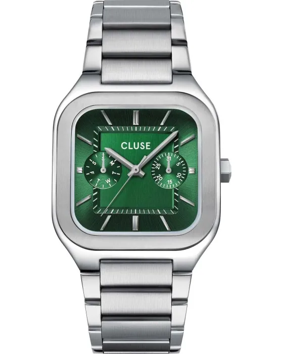 Men's watch Cluse Quadrus CW26202, Green dial, Bracelet in Stainless Steel
