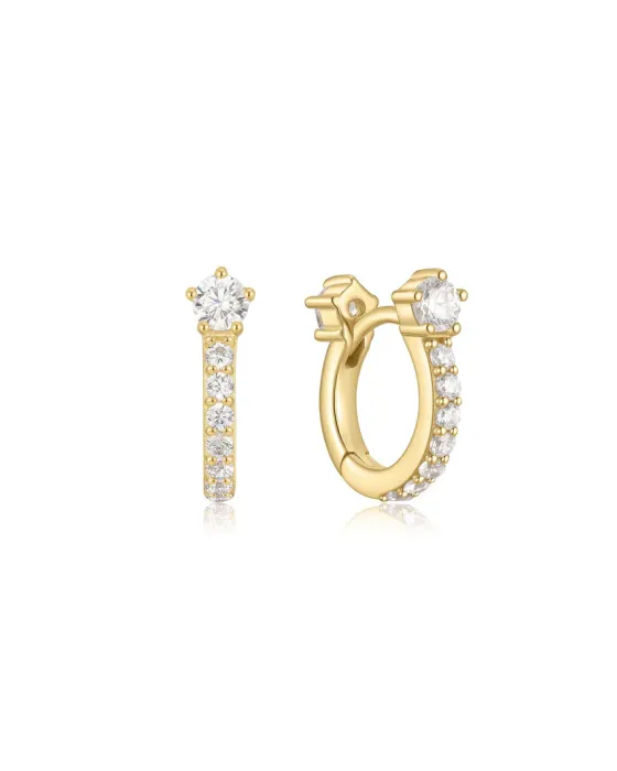 Σκουλαρίκια Ania Haie Sparkling Pavé Huggie Hoop Earrings E066-04G