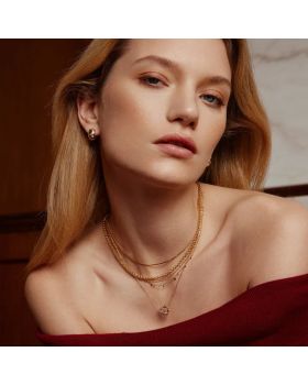 Σκουλαρίκια Ania Haie Celestial Chunky Huggie Hoop Earrings E066-09G - 