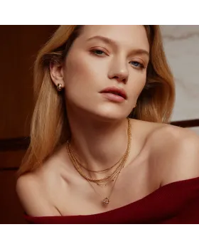 Κολιέ Ania Haie Shell Nano Gem Station Necklace N066-03G - 