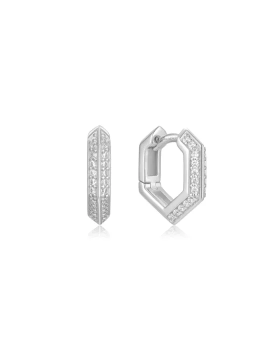 Σκουλαρίκια Ania Haie Sparkling Shield Huggie Hoop Earrings E067-06H