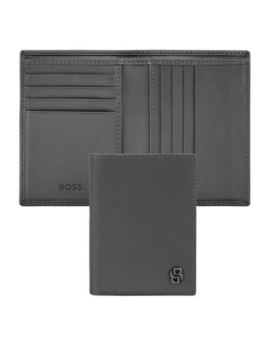 Καρτοθήκη Hugo Boss Double B Saffiano HLE526H