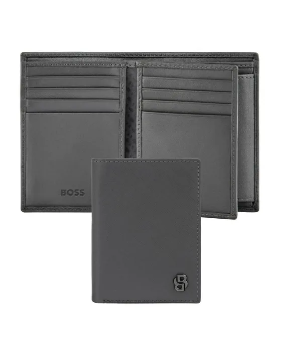 Καρτοθήκη Hugo Boss Double B Saffiano HLG526H
