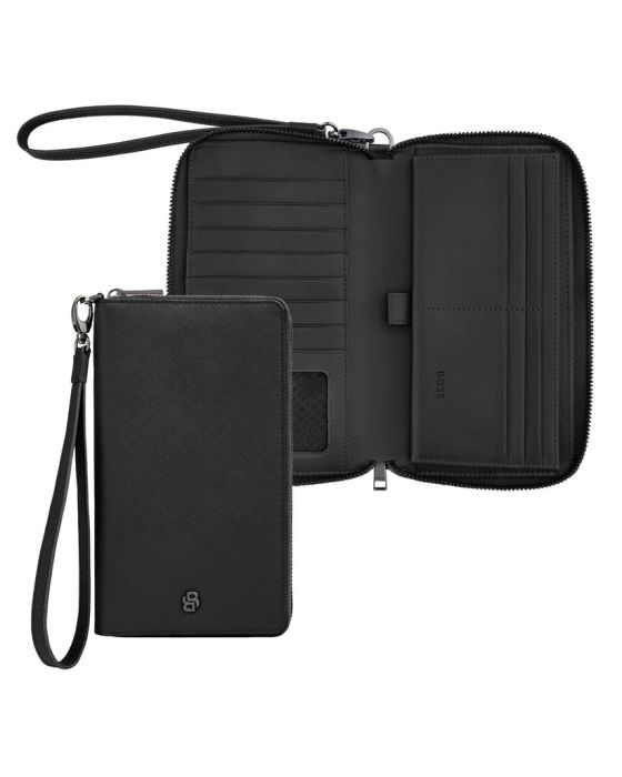 Πορτοφόλι Hugo Boss Double B Saffiano HLL526A