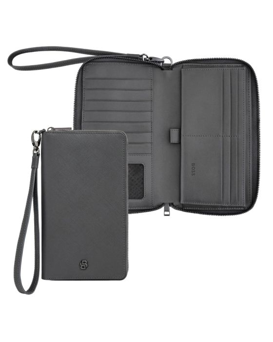 Πορτοφόλι Hugo Boss Double B Saffiano HLL526H