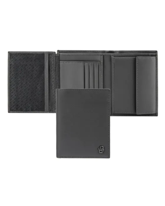 Hugo Boss Double B Saffiano Wallet HLO526H, Leather, Grey