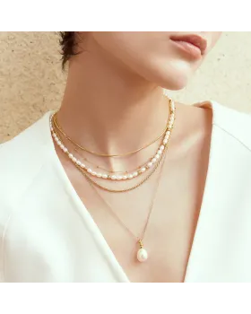 Κολιέ Ania Haie Rope Twist Chain Necklace N058-04G - 