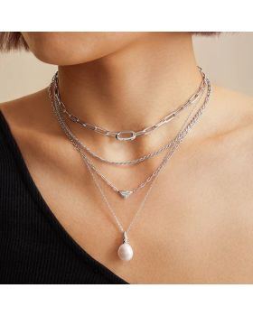 Κολιέ Ania Haie Freshwater Pearl Pendant Necklace N058-02H - 