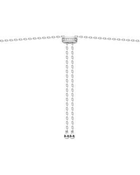 Κολιέ Ania Haie Freshwater Pearl and White Cubic Zirconia Bezel Set Slider Necklace N058-06H - 