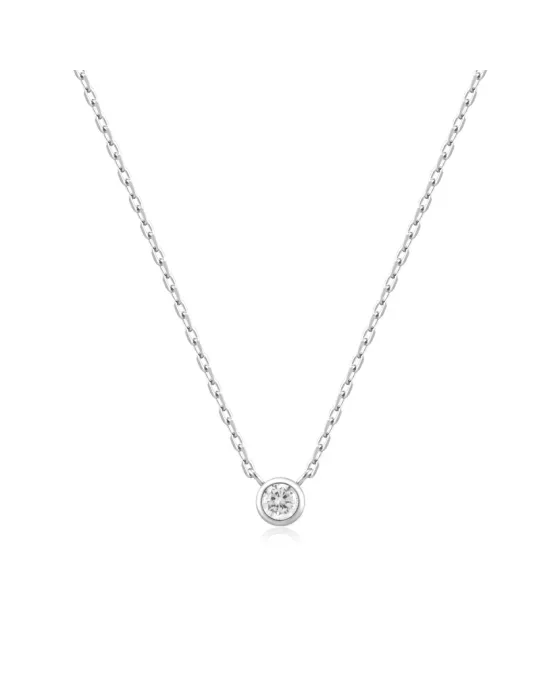 Κολιέ Ania Haie Round Solitaire Cubic Zirconia Necklace N059-01H
