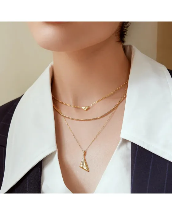 Κολιέ Ania Haie Triangle Pendant N059-04G - 