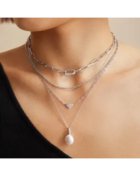 Κολιέ Ania Haie Triangle Necklace N059-02H - 