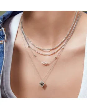 Ania Haie Geometric Satellite Necklace N059-03H, view 2