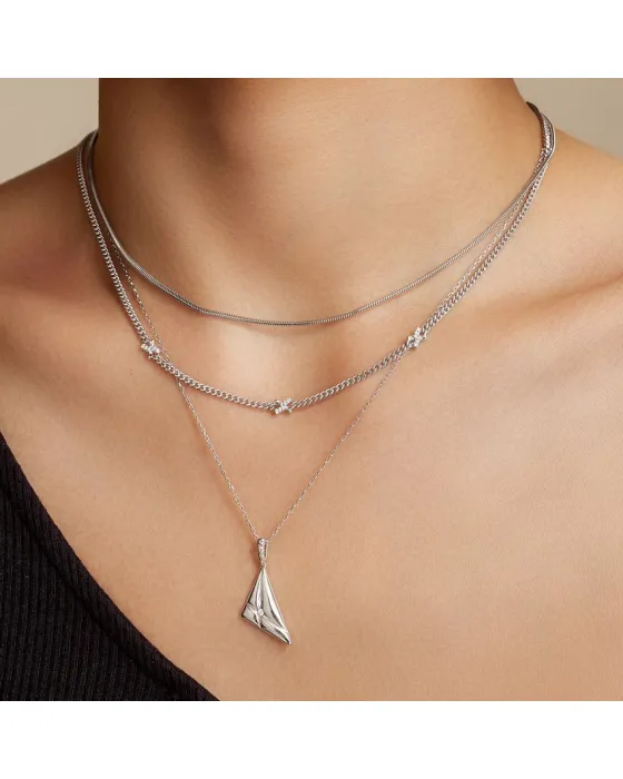 Κολιέ Ania Haie Triangle Pendant N059-04H - 