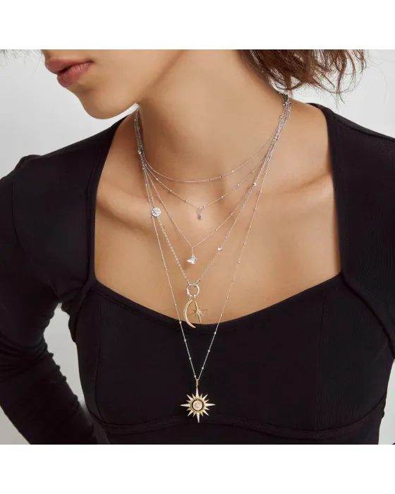 Σύμβολο Ania Haie Beaded Bezel Set Charm NC060-12H, όψη 2