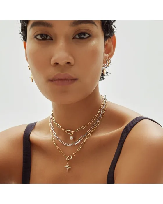 Κολιέ Ania Haie Linked Chunky Chain N060-06H - 