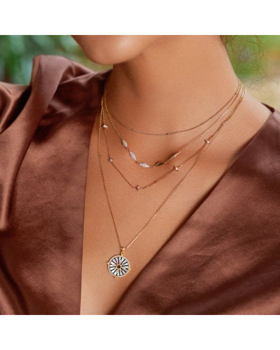 Κολιέ Ania Haie Stars Station Necklace N061-04G - 