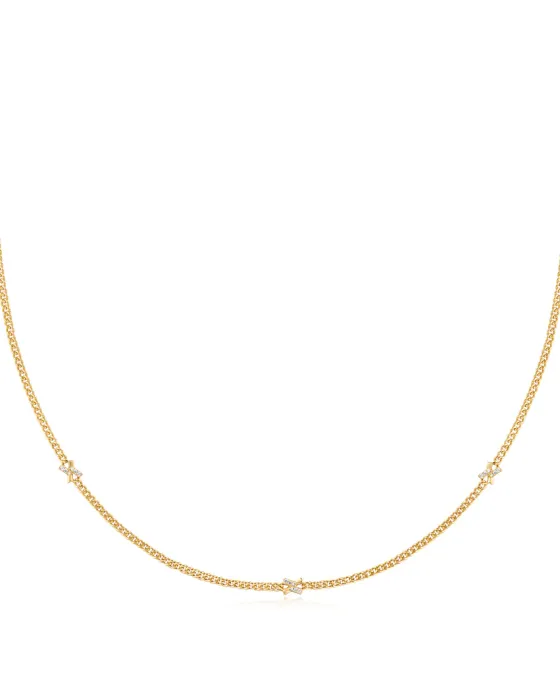 Κολιέ Ania Haie Cross Station Necklace N061-05G