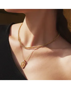 Κολιέ Ania Haie Classic Rolo Chain Necklace N062-04G - 