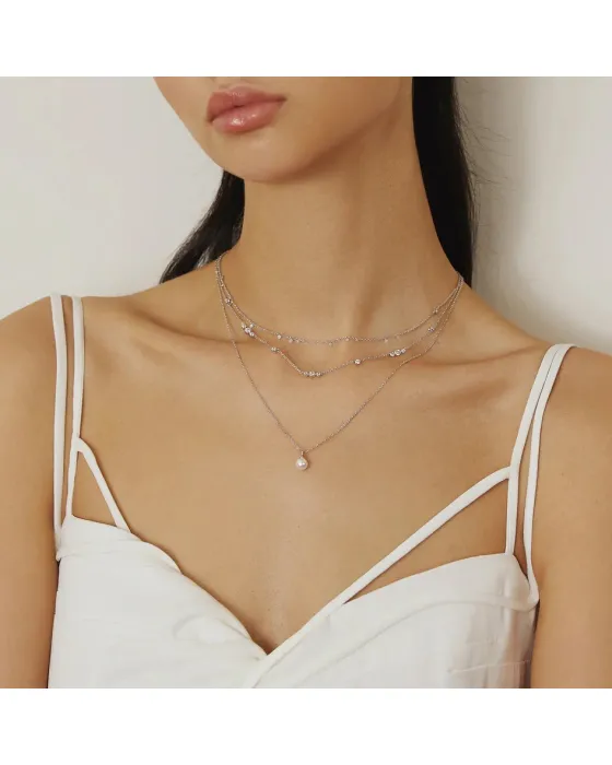 Κολιέ Ania Haie Shell Pearl Drop Pendant Necklace N065-01H - 