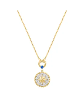 Κολιέ Ania Haie Eight-Pointed Star Signet Necklace N063-05T