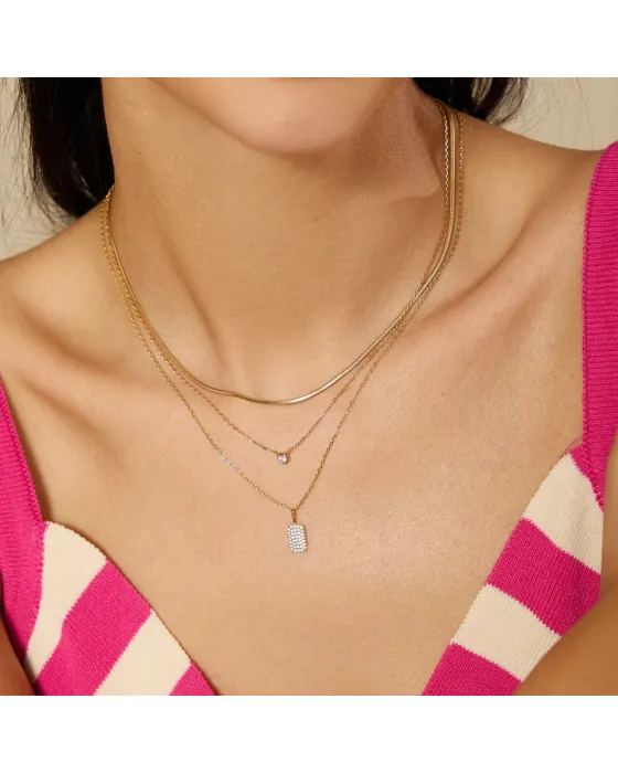 Κολιέ Ania Haie Pavé Pendant N064-01G - 