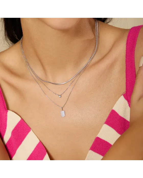 Κολιέ Ania Haie Pavé Pendant Necklace N064-01H - 