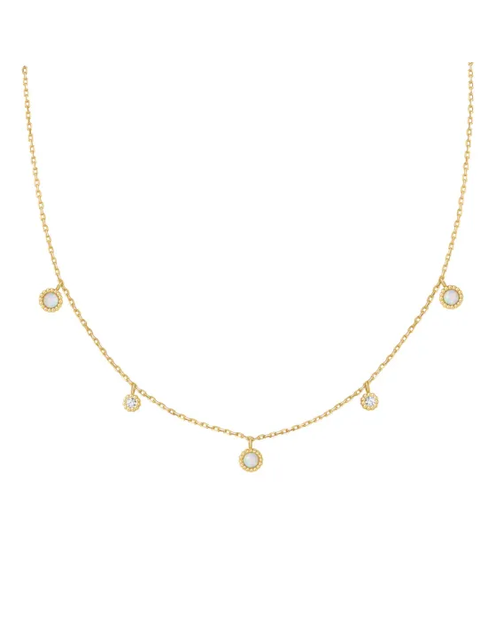 Κολιέ Ania Haie Kyoto Opal Station Necklace N064-03G