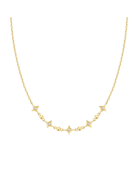 Κολιέ Ania Haie Sparkling Star Station Necklace N064-04G