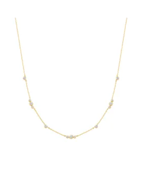 Κολιέ Ania Haie Sparkling Bezel Cubic Zirconia Station Necklace N065-04G