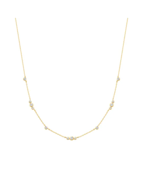 Κολιέ Ania Haie Sparkling Bezel Cubic Zirconia Station Necklace N065-04G