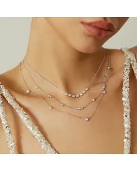 Κολιέ Ania Haie Bezel Cubic Zirconia Station N065-06H - 