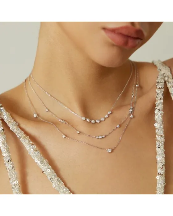 Κολιέ Ania Haie Bezel Cubic Zirconia Station N065-06H - 