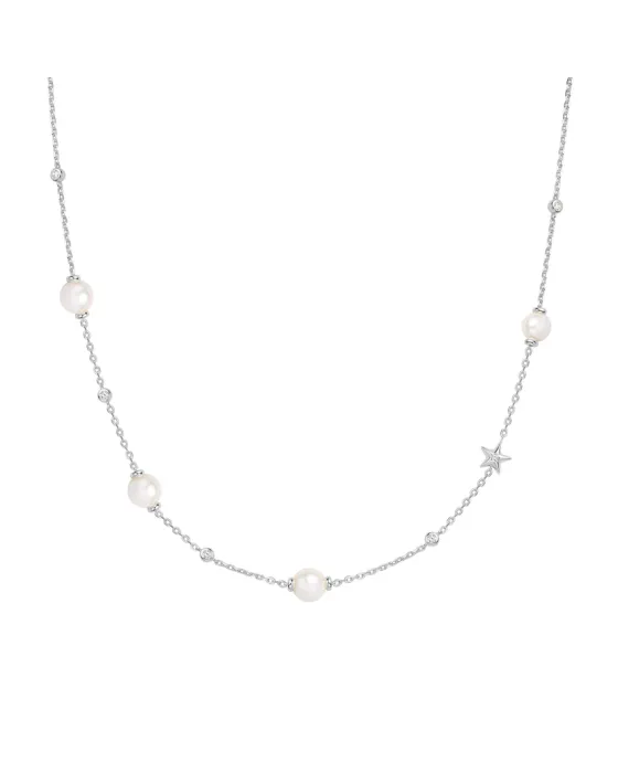 Κολιέ Ania Haie Shell Pearl and Star Station Necklace N065-09H
