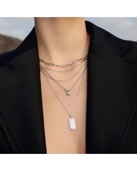 Κολιέ Ania Haie Sparkling Tag Necklace N067-02H - 