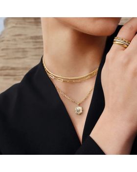 Κολιέ Ania Haie Mother of Pearl Star Necklace N067-05G - 