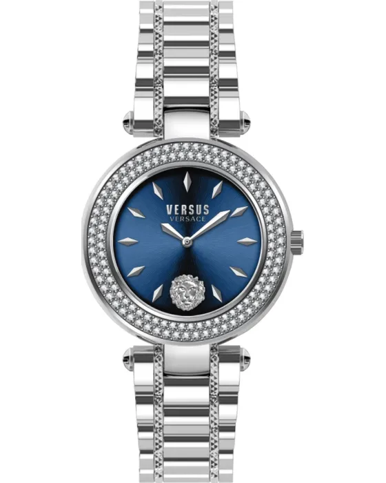 Women's watch Versus Versace Brick Lane Crystal VSP713420, Blue dial, Bracelet in Stainless Steel