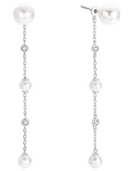 Σκουλαρίκια Ania Haie Cascade Shell Pearl Station Drop E075-11H