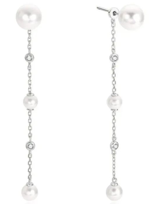 Σκουλαρίκια Ania Haie Cascade Shell Pearl Station Drop E075-11H