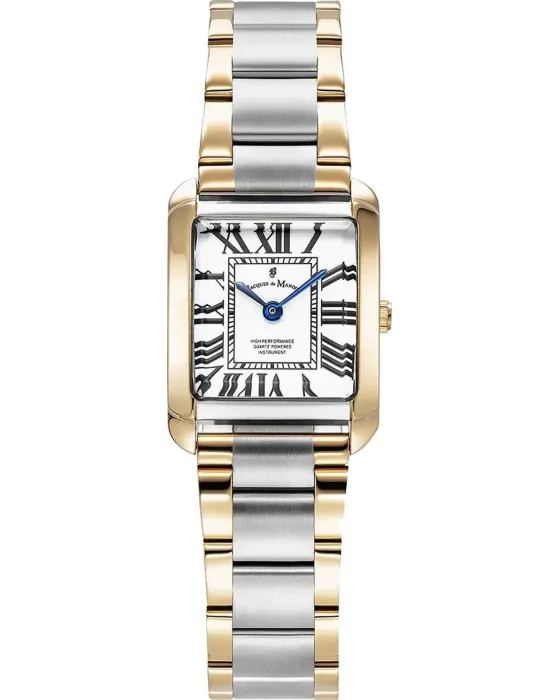 Female watch Jacques du Manoir Emily JWL04403, White dial, Bracelet in Stainless Steel