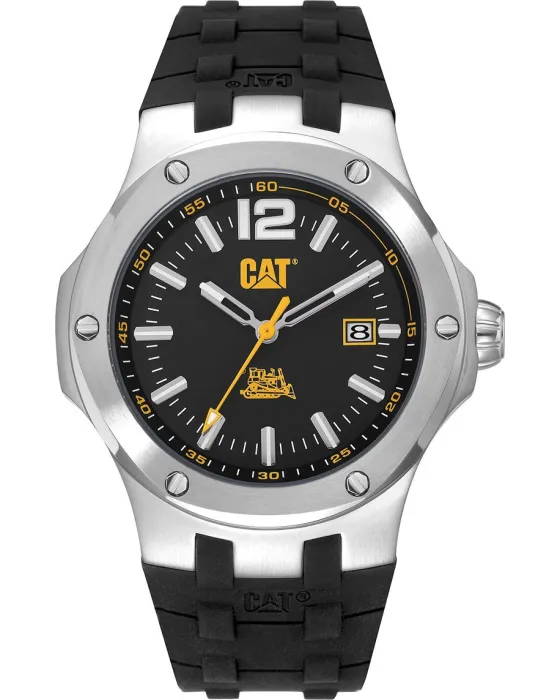 Ανδρικό ρολόι Caterpillar Navigo A914121131, Μαύρο καντράν, Λουρί από Σιλικόνη