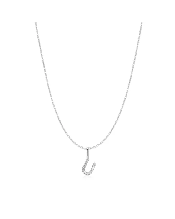 Κολιέ Ania Haie Silver Letter U Initial N074-29H