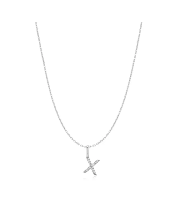 Κολιέ Ania Haie Silver Letter X Initial N074-32H