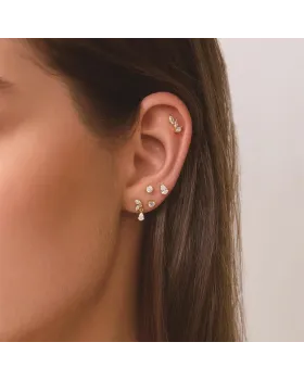 Σκουλαρίκι Ania Haie Pear Barbell Cuff E070-01G - 